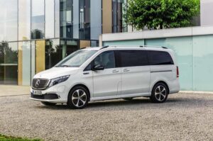 Mercedes-Benz EQV camper van debuts with a pop-up roof and complete living amenities